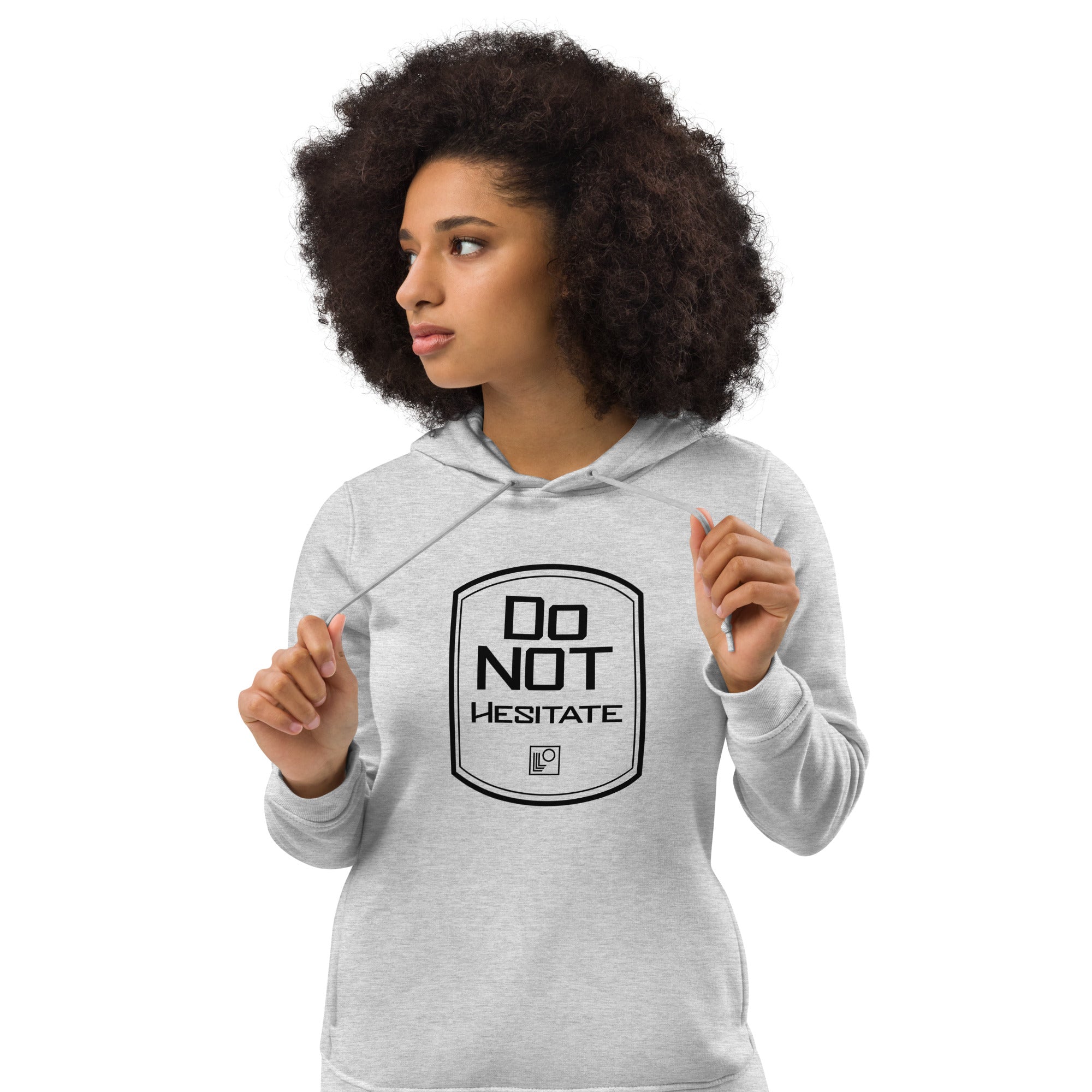 Women's eco fitted hoodie Do Not Hesitate