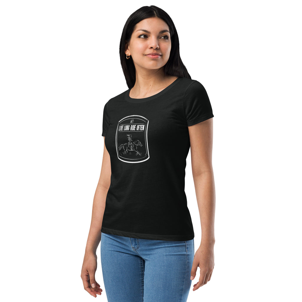 Live long Ride Often (Horse) Women’s fitted t-shirt