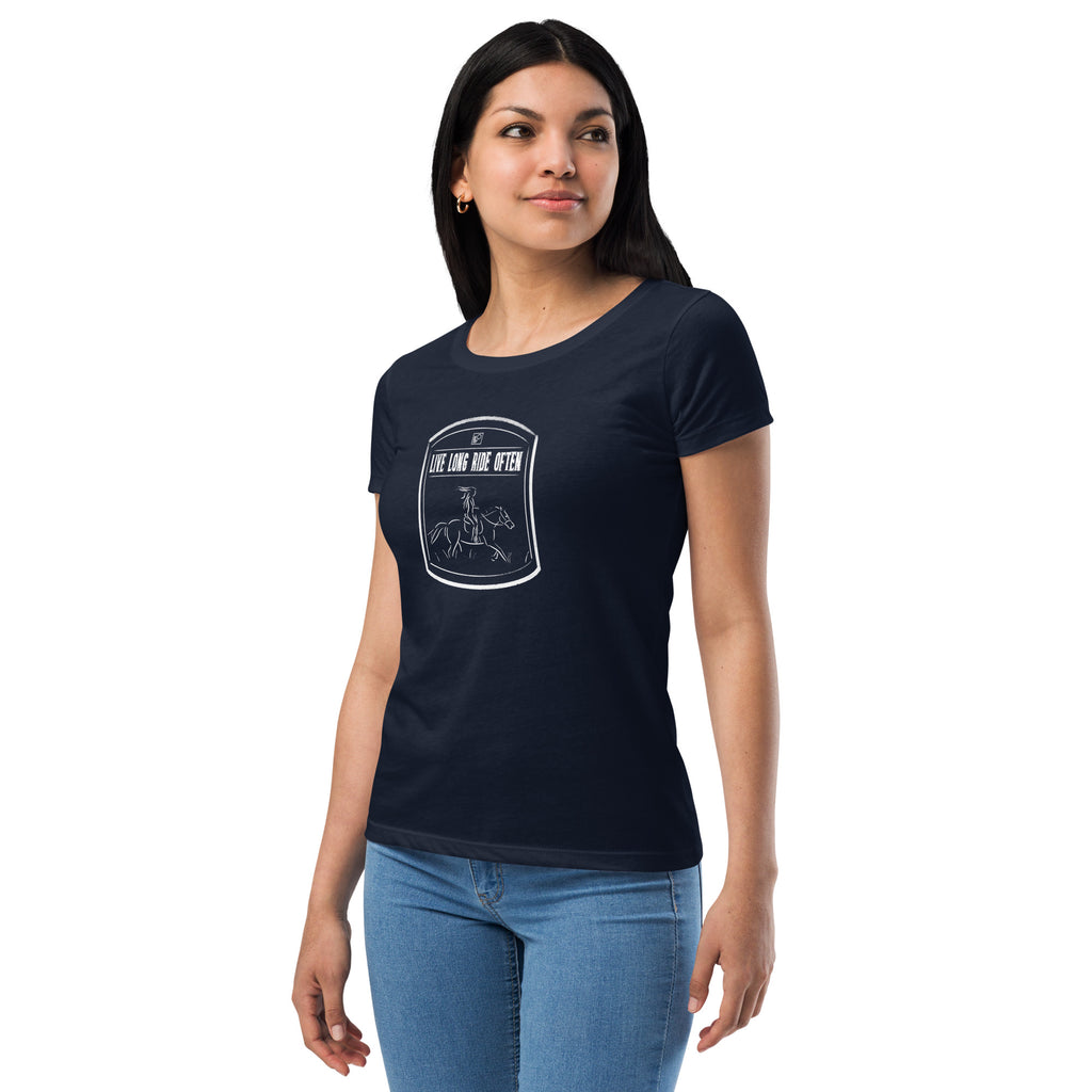 Live long Ride Often (Horse) Women’s fitted t-shirt