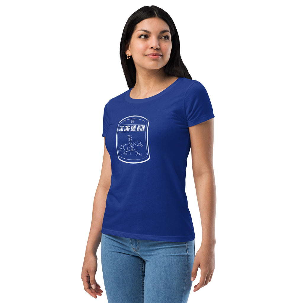 Live long Ride Often (Horse) Women’s fitted t-shirt